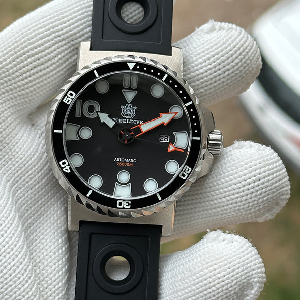 Steeldive SD1982 Big Size 46.5MM 25000M Diver Watch - with Calendar