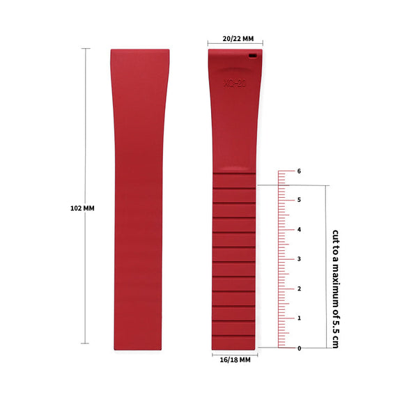 CTS Cut-To-Size FKM Rubber Watch Strap