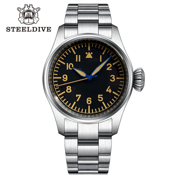 Steeldive SD1928A Retro Army Pilot Watch