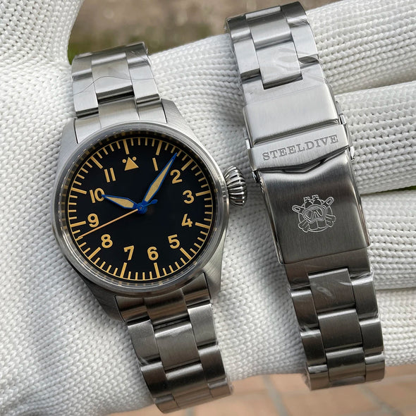 Steeldive SD1928A Retro Army Pilot Watch