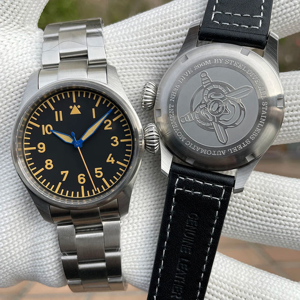 Steeldive SD1928A Retro Army Pilot Watch