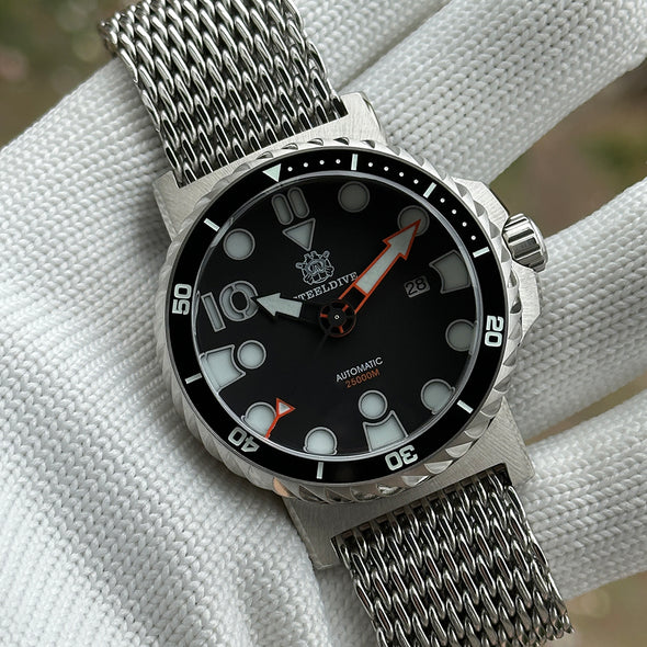 Steeldive SD1982 Big Size 46.5MM 25000M Diver Watch - with Calendar
