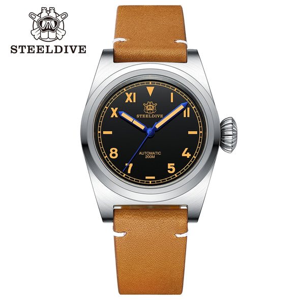 Steeldive SD1904 NH35 Vintage Military Pilot Watch