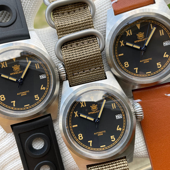 Steeldive SD1904 NH35 Vintage Military Pilot Watch