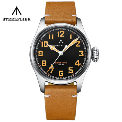 Steelflier 39mm VH31 Pilot Watch SF740V Onion Crown