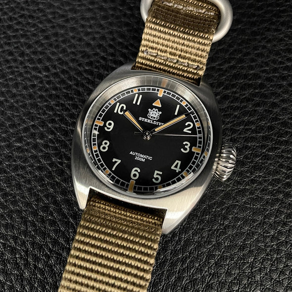 Steeldive SD1907 Automtic British Military W10 Field Watch