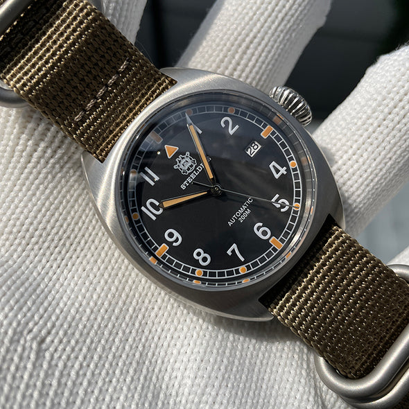 ★Welcome Deal★Steeldive SD1907P 40mm W10 Military Automatic Watch