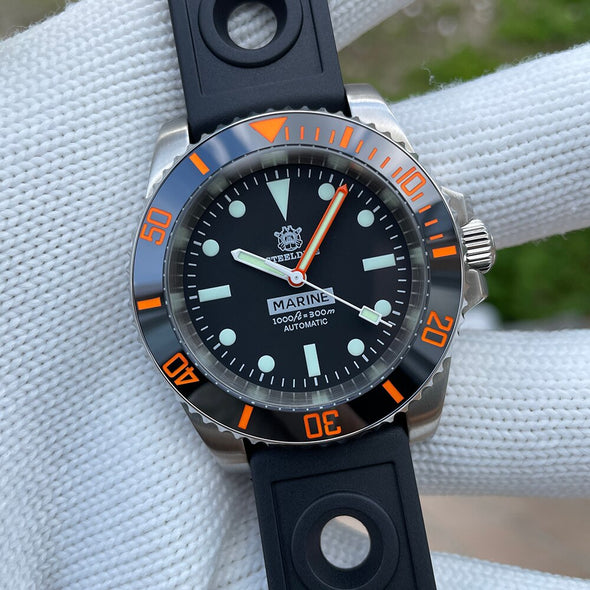 ★Welcome Deal★Steeldive SD1954C Orange Sub Automatic Watch V2