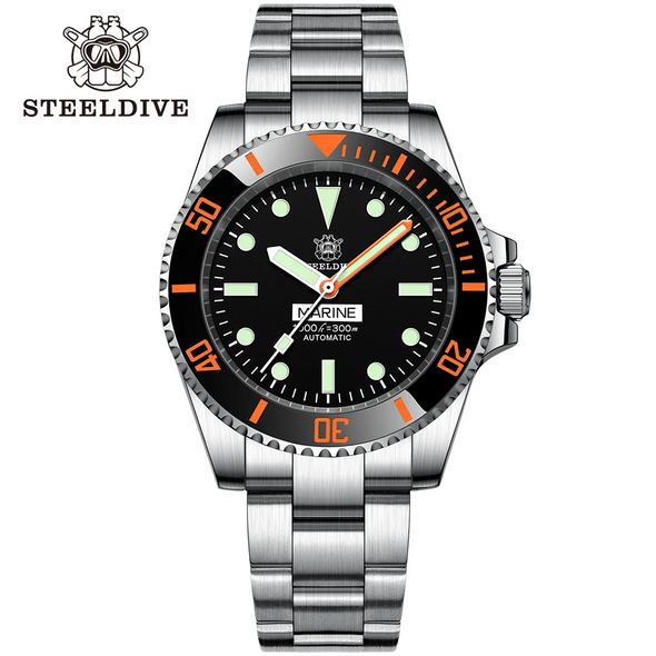 ★Welcome Deal★Steeldive SD1954C Orange Sub Automatic Watch V2