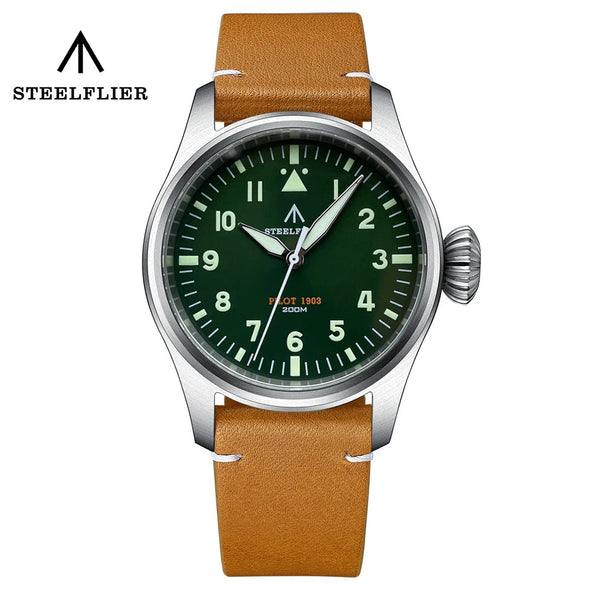 Steelflier 39mm VH31 Quartz Pilot Watch SF740