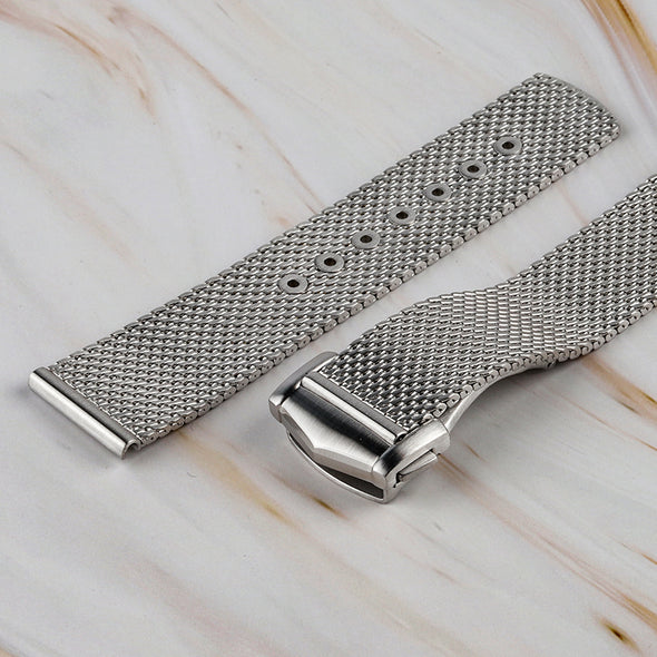 Hole Adjustable Mesh Watch Straps