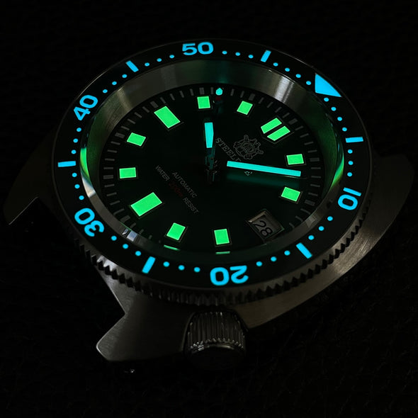 STEELDIVE SD1977 6105/8000 Slim Turtle Diver Watch
