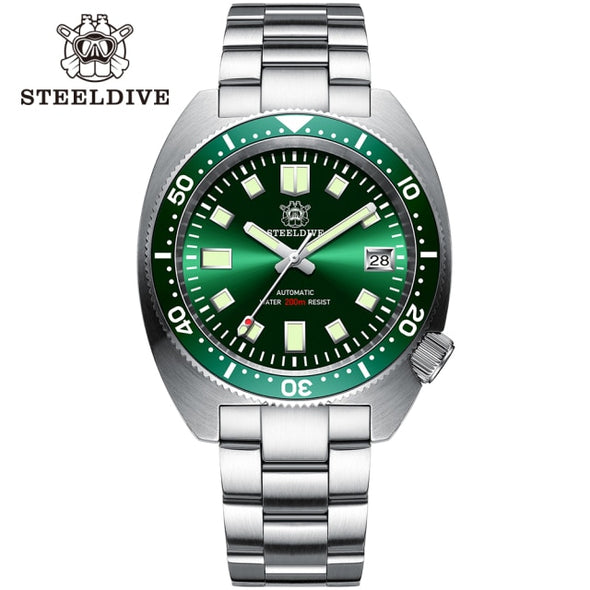 STEELDIVE SD1977 6105/8000 Slim Turtle Diver Watch