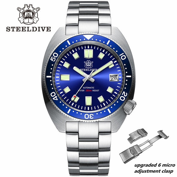 STEELDIVE SD1977 6105/8000 Slim Turtle Diver Watch