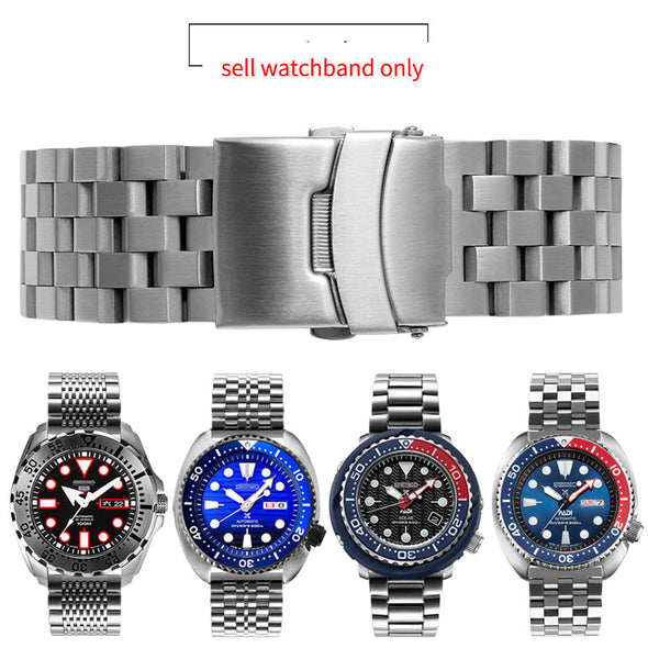 Solid Stainless Steel Watch Straps - Straight End