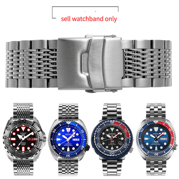 Solid Stainless Steel Watch Straps - Straight End