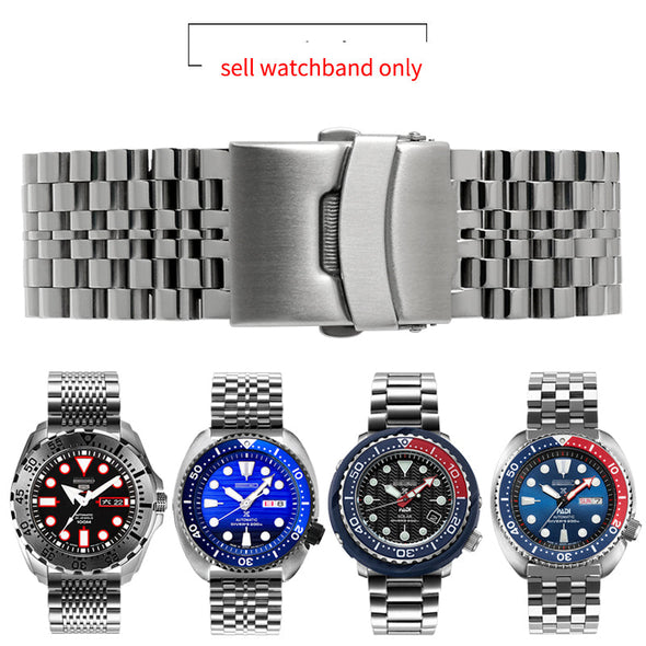 Solid Stainless Steel Watch Straps - Straight End