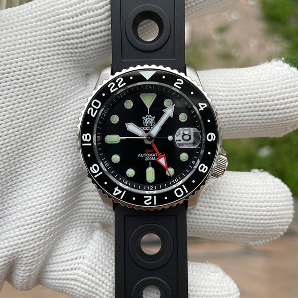 ★Welcome Deal★Steeldive SD1994 SKX007 NH34 GMT Automatic Watch